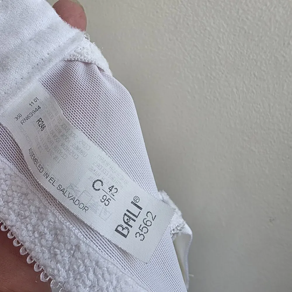 BALI 42C Women's Minimizer Bra Satin Tracings UW Unlined Full Cup Bra‎ 3562